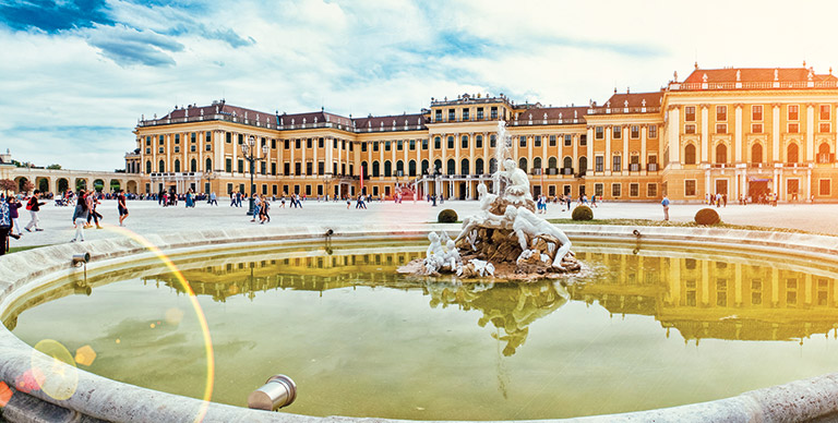 Schonbrunn Palace in Vienna, Austria